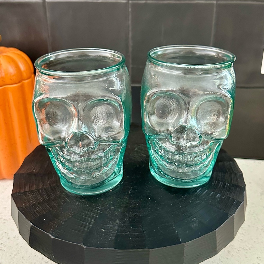 Skull Glassware Set (NWOT)